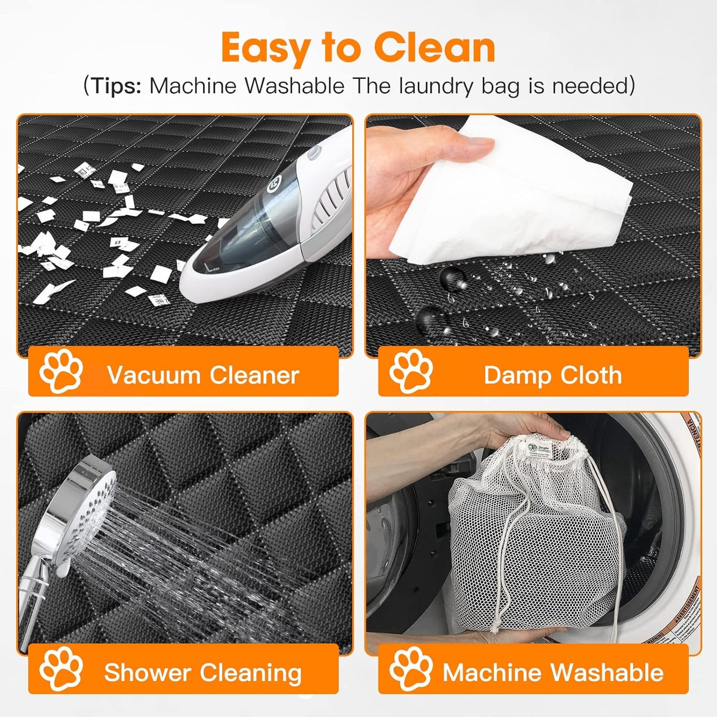 Dog Seat Cover for Back Seat Waterproof Dog Seat Covers for Cars, Car Seat Protector for Dogs, Nonslip Back Seat Cover for Trucks & SUV