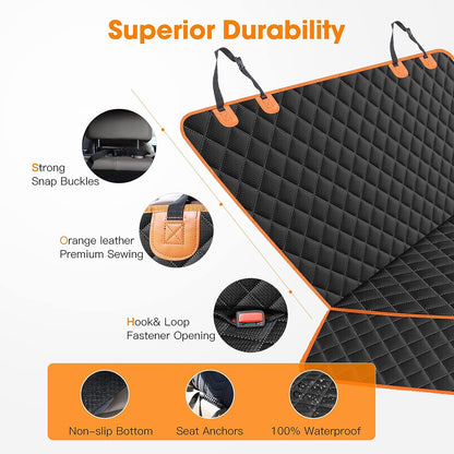 Dog Seat Cover for Back Seat Waterproof Dog Seat Covers for Cars, Car Seat Protector for Dogs, Nonslip Back Seat Cover for Trucks & SUV